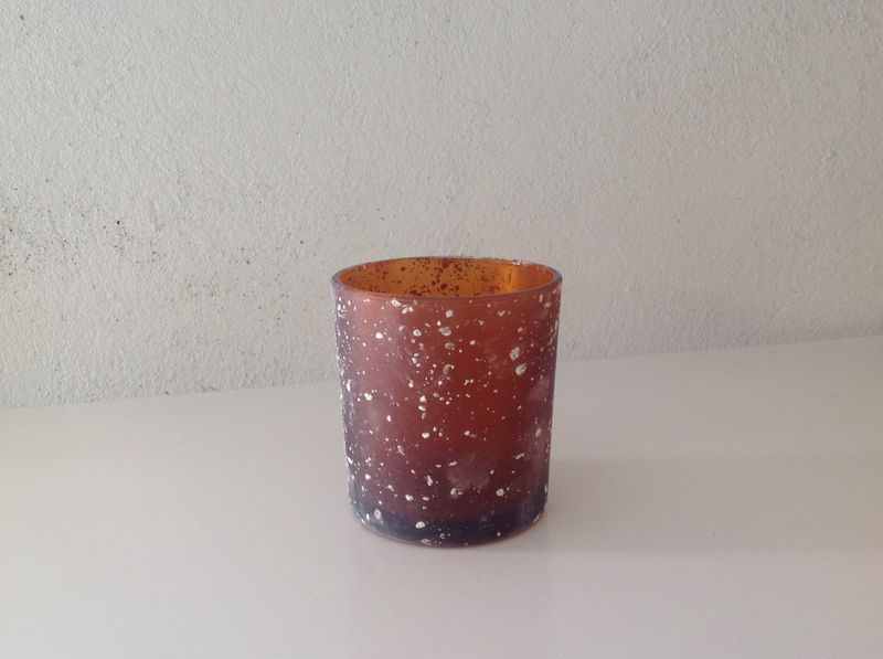 Telys glass. Brun