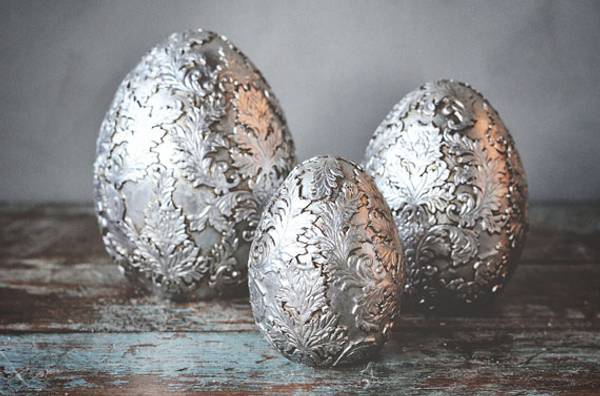 Bilde av Egg i sølv 15 cm