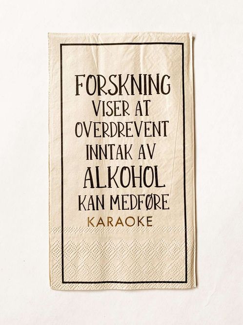 Hovedbilde Serviett buffet karaoke