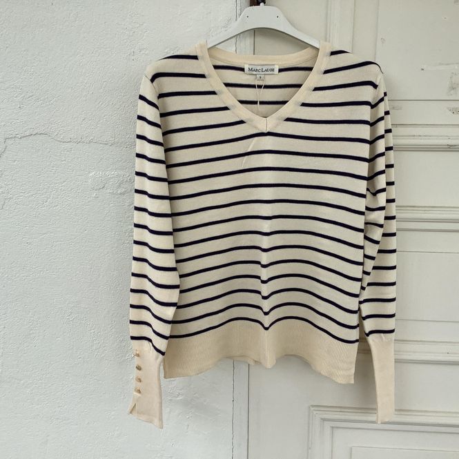 Hovedbilde Striped v-neck pullover.