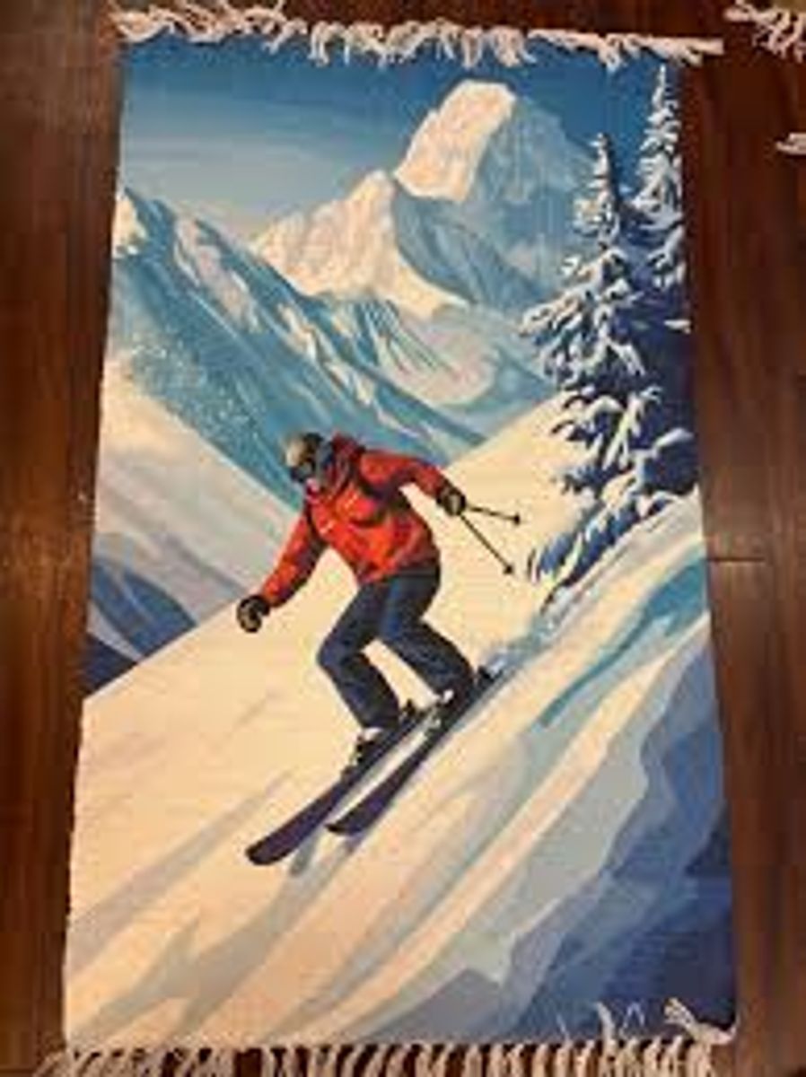 Matte/rye ski mountain, str 70x150 cm