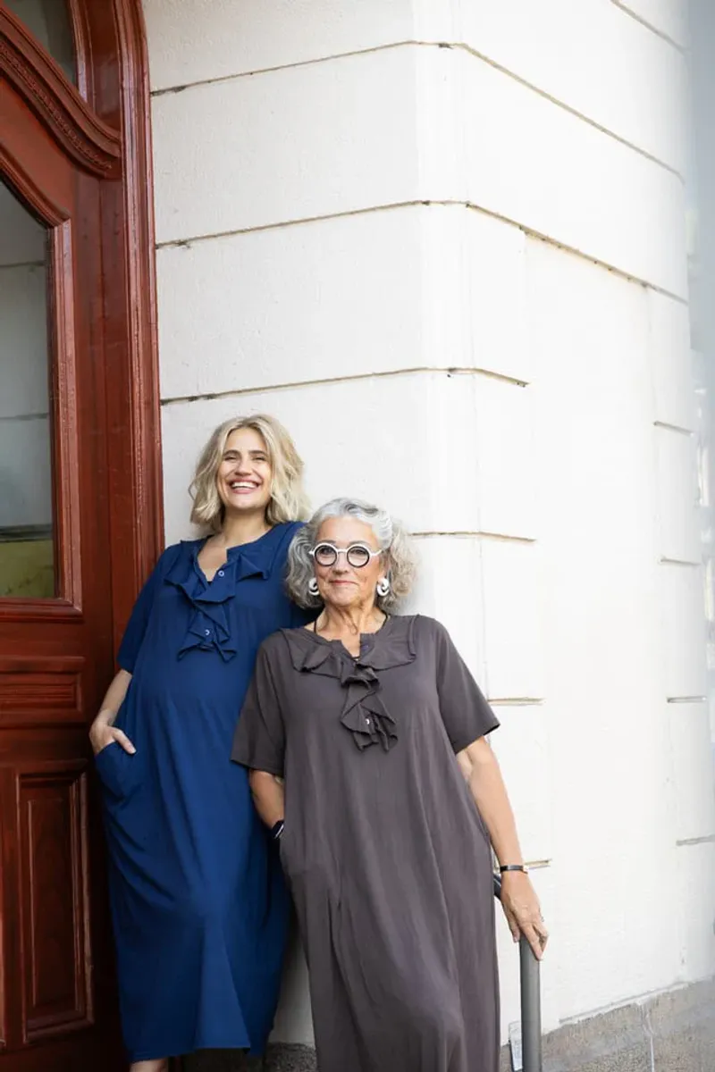 Cottondress long Espresso