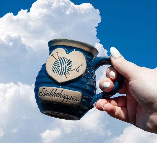 Hovedbilde Strikkekoppen blå